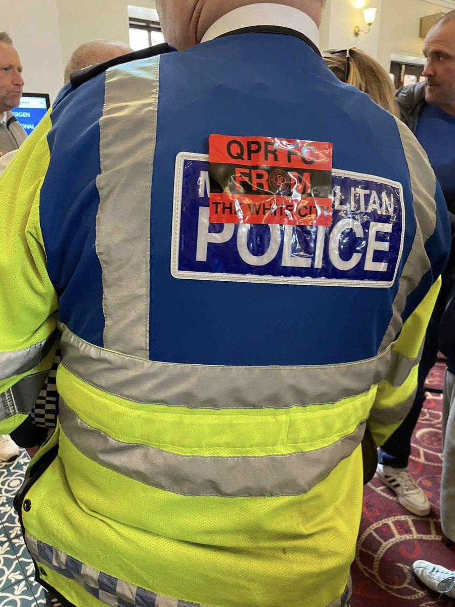 Don’t think <a href="/MPSQPRFC/">Met Police QPR FC</a> like me very much even though I can’t take credit for the red and black one