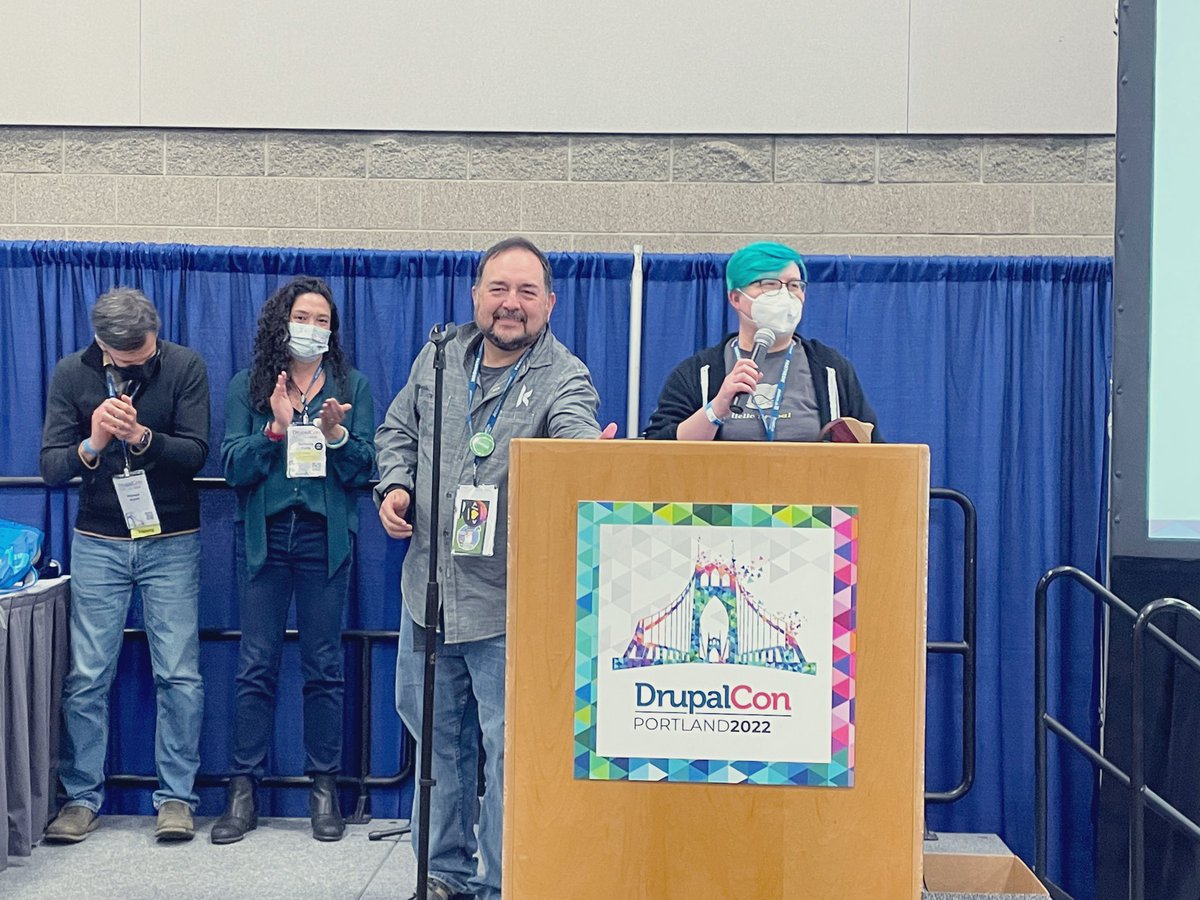 I can't think of anyone better to receive the Aaron Winborn awards this year than Angie (<a href="/webchick/">webchick</a>). She is without a doubt one of our greatest community members for her constant above-and-beyond commitment to the project and the community. #Drupal 1/3