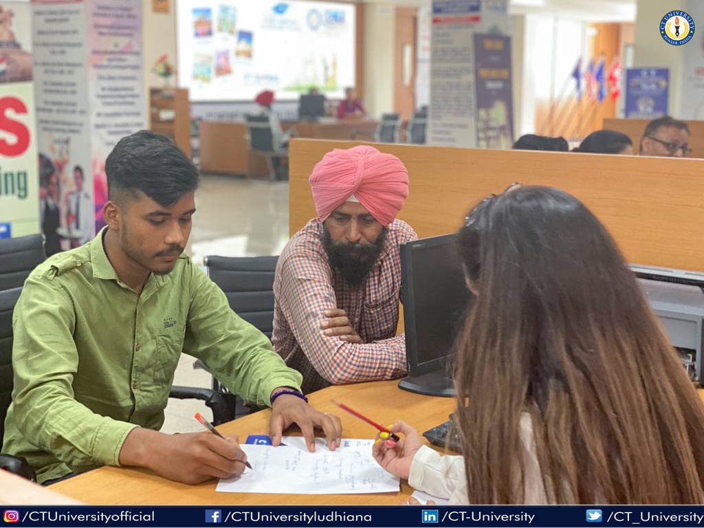 CT_University's tweet image. CT University in collaboration with CT Global organized an information cum awareness session for the students and their parents who dream to study abroad. Numerous Queries were answered regarding academics, lifestyle and means of survival in a foreign country. #CTU #CTGLOBAL