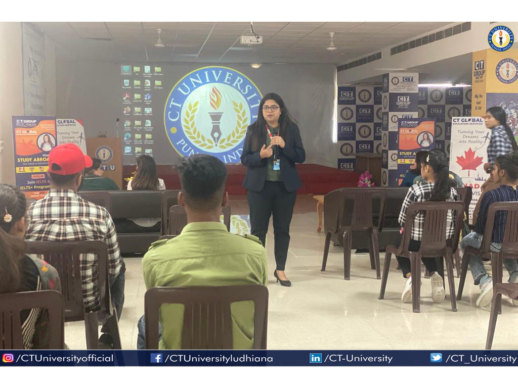 CT_University's tweet image. CT University in collaboration with CT Global organized an information cum awareness session for the students and their parents who dream to study abroad. Numerous Queries were answered regarding academics, lifestyle and means of survival in a foreign country. #CTU #CTGLOBAL