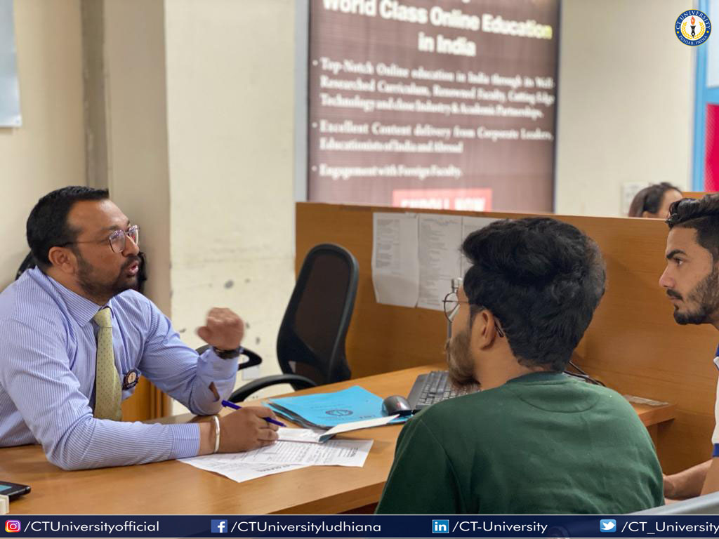 CT_University's tweet image. CT University in collaboration with CT Global organized an information cum awareness session for the students and their parents who dream to study abroad. Numerous Queries were answered regarding academics, lifestyle and means of survival in a foreign country. #CTU #CTGLOBAL