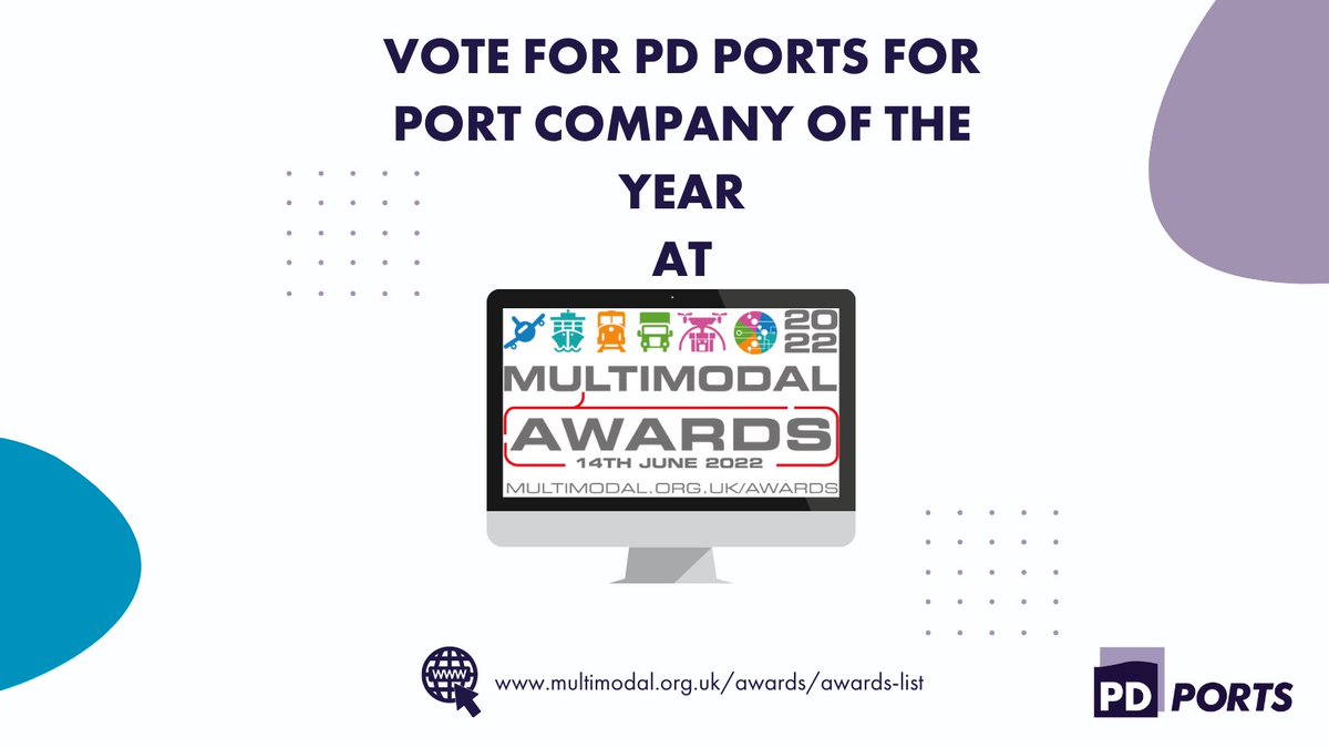 PDPorts's tweet photo. Vote for PD Ports For Port Company of the Year at the @multimodal Awards using the link below 👇
https://t.co/OeP1b0DTjy.
#MultimodalAwards | #PortCompanyOfTheYear | #Logisitics | #Awards | #Multimodal21 | #Multimodal22 https://t.co/EEZW7Prb5Q