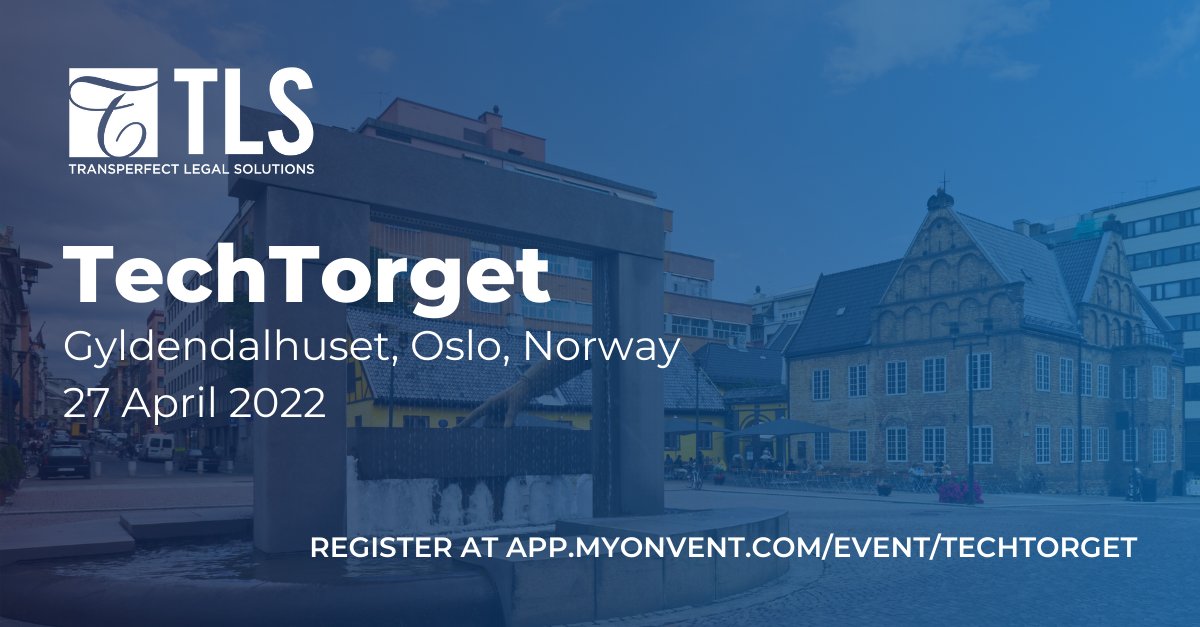 TPTLegal's tweet photo. Join #TLS team members Sasha Toussaint and Amela Kozaric at TechTorget tomorrow for a hybrid conference in Oslo, Norway to discuss all things #legaltech. 
Register here: https://t.co/h03Jq1US53 #TechTorget https://t.co/QmsJaEQ3al