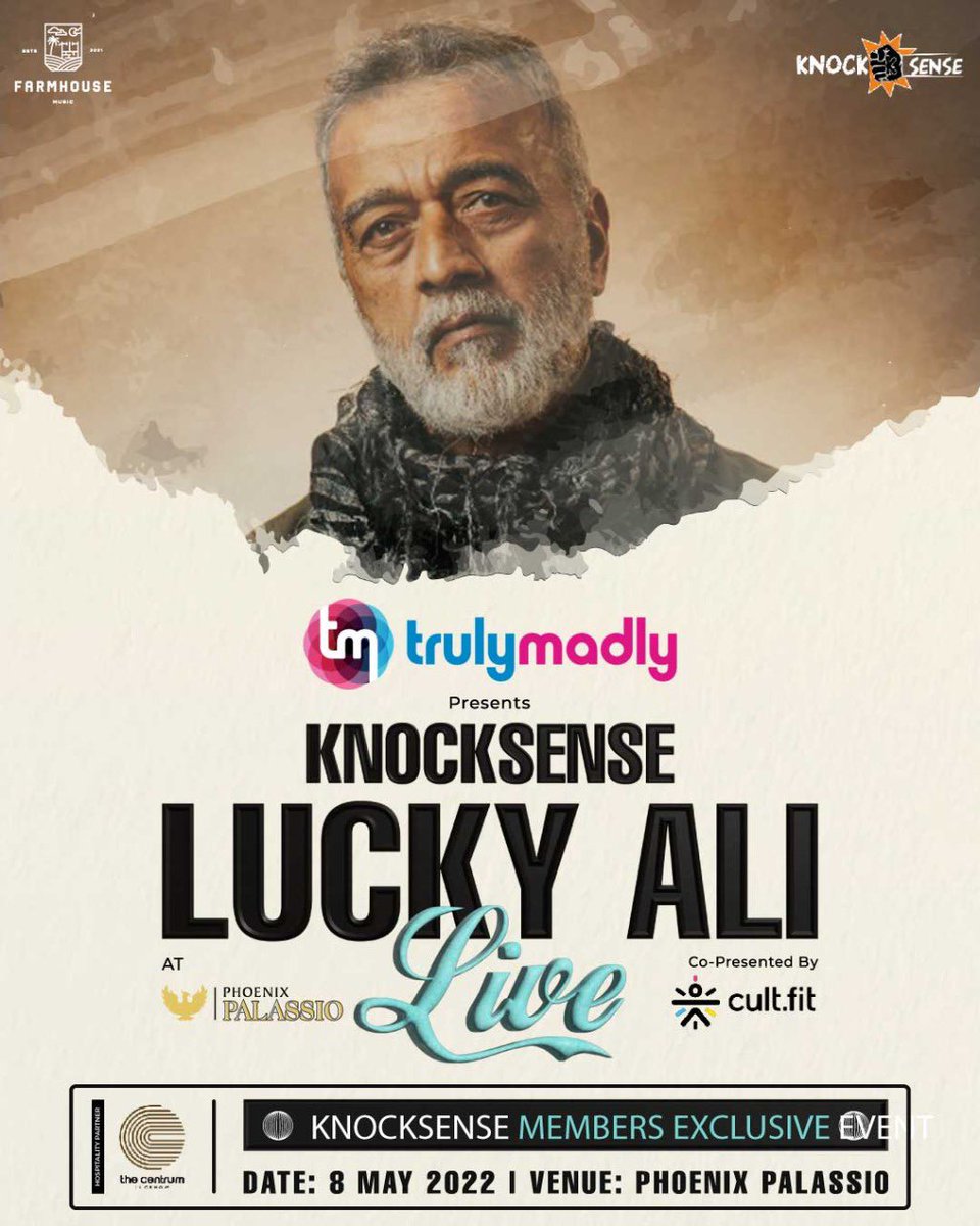 PhoenixPalassio's tweet photo. The voice behind some of the greatest Bollywood hits is coming to Lucknow for the very first time ๐
Catch Lucky Ali live at Phoenix Palassio on 8th May
#PhoenixPalassio #PalassioLucknow #PhoenixAtLucknow #Lucknow #LuckyAli #LuckyAliLive #Concert #MusicConcert #Gigs #LucknowGigs https://t.co/KZxoam5ohv