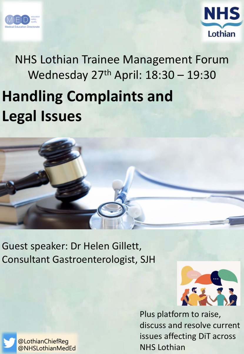 NHS Lothian Chief Registrar (@lothianchiefreg) on Twitter photo 🚨Trainee Management Forum🚨. Tomorrow via Teams. <a href="/LothianLeader/">NHS Lothian Leadership Network</a> <a href="/NHSLothianMedEd/">NHS Lothian Medical Education</a> 🚨Trainee Management Forum🚨. Tomorrow via Teams. <a href="/LothianLeader/">NHS Lothian Leadership Network</a> <a href="/NHSLothianMedEd/">NHS Lothian Medical Education</a>