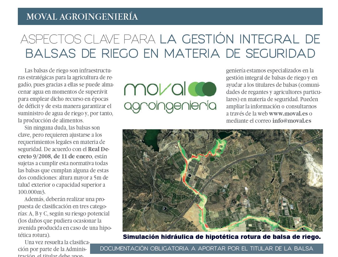moval_es's tweet photo. Moval participa en la Revista L'ASSUT de @fecoreva con el artículo "Las balsas de riego en materia de seguridad".

📌Todos los aspectos clave en https://t.co/AoDE45b6LA https://t.co/61hjXkwq7R