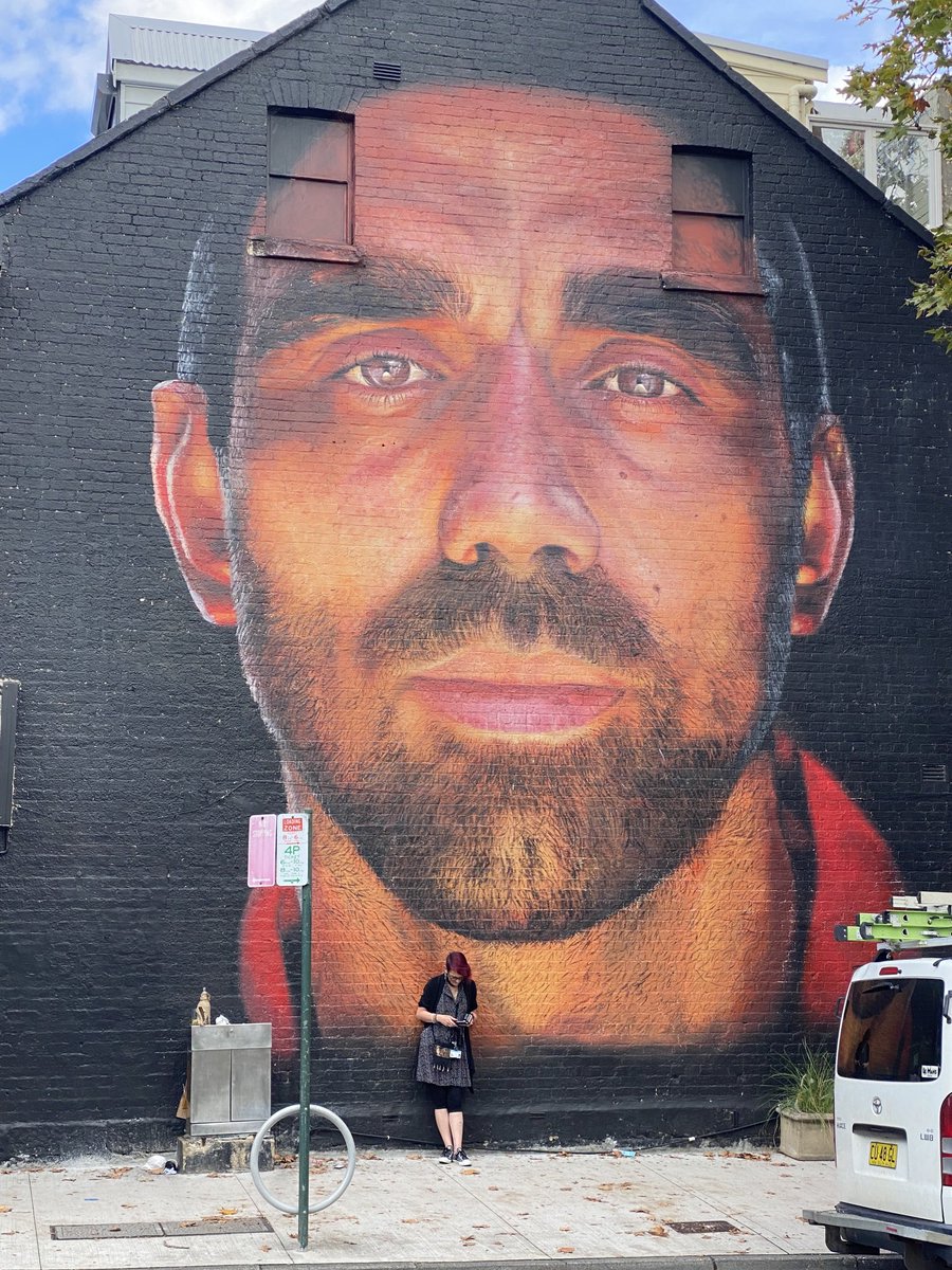 My favourite mural . Adam Goodes . Hero .