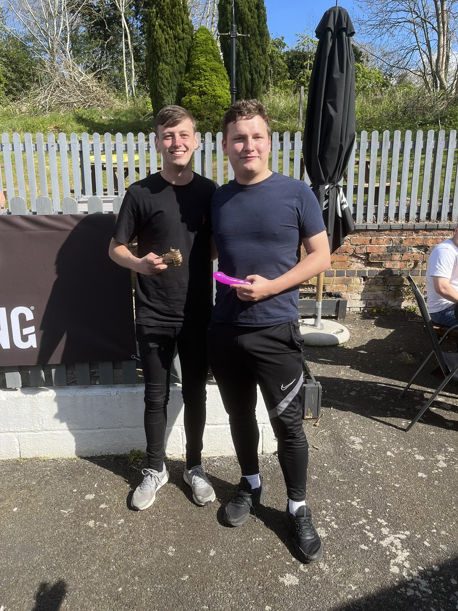 TheStag_FC's tweet photo. Our 2021/22 presentation took place after Sunday’s cup final win. 

Congratulations to all below on their awards!

Golden Boot ⚽️ @benwalton123 

Manager’s Player 🏅 @HarryDominy1 

Player’s Player 🏆 @Ryan_Evans_x 

Dick Of The Year 🍆 @ArchiePearcey5 

#UpTheShaggingLion 🦁⚽️ https://t.co/v10gfvkKJR