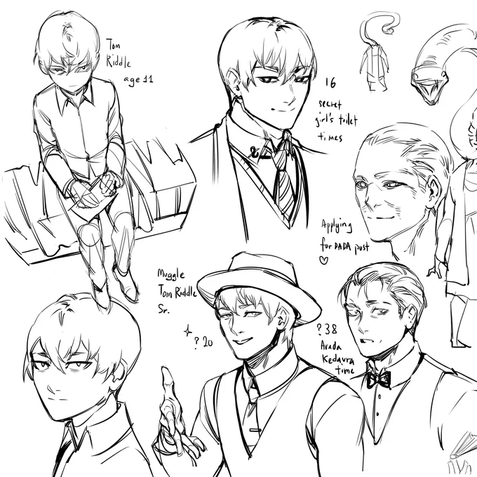 Some super rough Harry Potter sketches I did across some weeks while listening to the Jim Dale audiobooks. (His Umbridge voice is 11/10)

#harrypotter #harrypotterfanart #siriusblack #tomriddle #hermoine #hagrid #dobbythehouseelf 