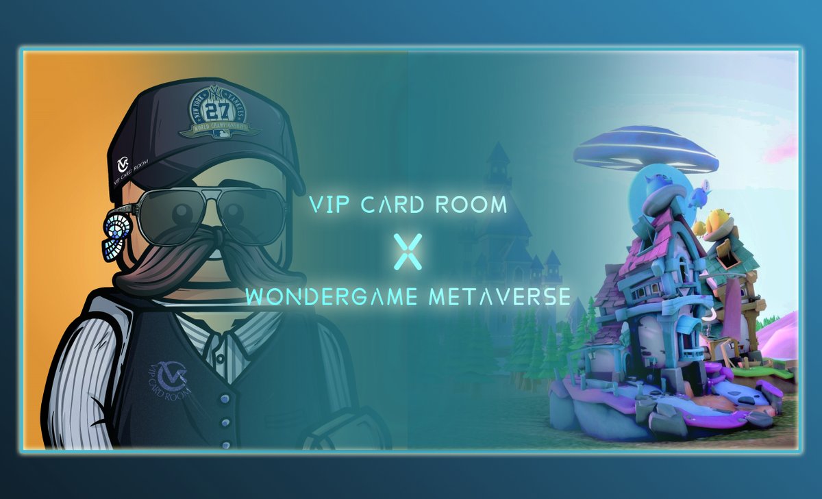 vipcardroom's tweet photo. VIP Card Room x WonderGame Metaverse

We are pleased to team up with https://t.co/VJBMWJj2Ti to give away 20 WL spots from WonderGame Metaverse.

To enter:
1⃣Follow both @vipcardroom and @WonderGame_Meta
2⃣Like &amp; RT
3⃣Join VCR Discord: https://t.co/b6GQ5bCvfo to enter the raffle https://t.co/IytwSWMUMS