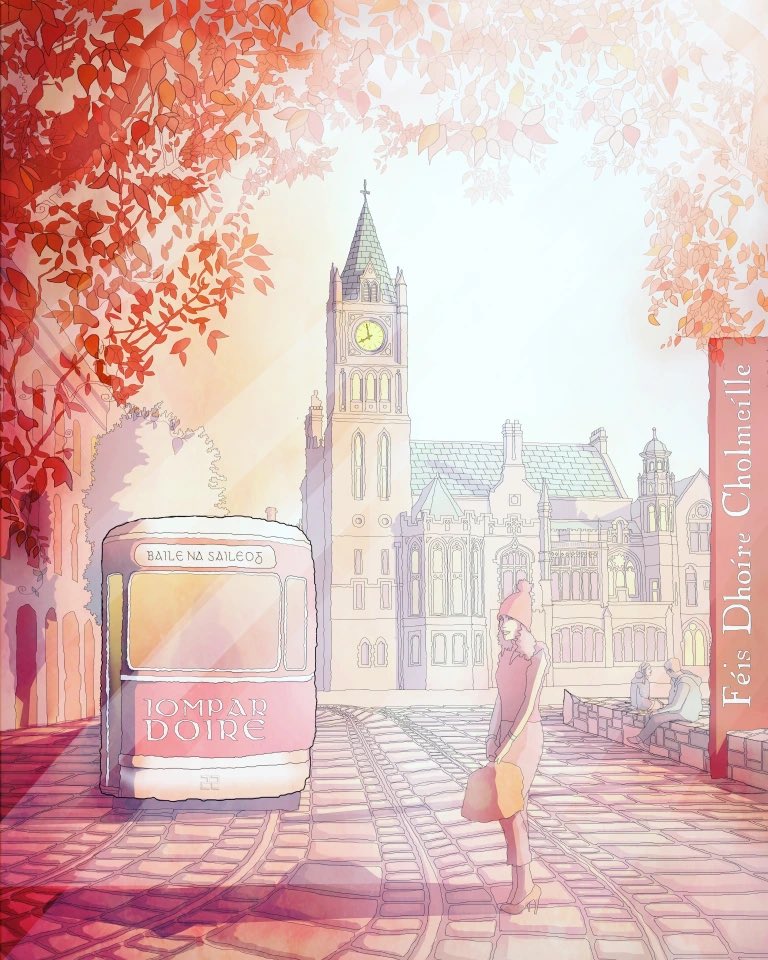 beoigh's tweet photo. This wee £5 A5 print of Foyle street with giota Gaeilge and the Guildhall in the background is available to buy here: https://t.co/FRQhiw6PHe

#FoyleStreet #Derry #Doire #Art #Guildhall https://t.co/eXv9VAFwDi