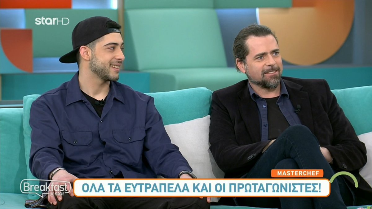 StarChannelGr's tweet photo. Ο Γρηγόρης Γιαννόπουλος και ο Τζόναθαν Χάρτνετ που ξεχώρισαν στο φετινό @masterchefgr  έρχονται στην παρέα του @BreakfastAtStar με τον Γιώργο και την Ελίνα, 

Δείτε την εκπομπή ΕΔΩ https://t.co/2Qvff1dRLn
#StarChannelTV
#StarBreakfast
#MasterChefgr https://t.co/gdu2ADnRaR