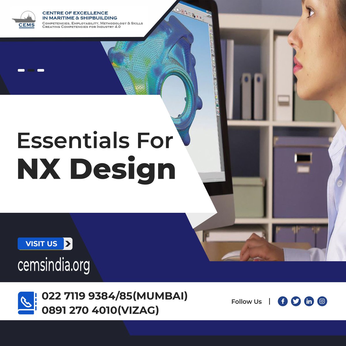 cems_in's tweet image. The Essentials for NX Designers course by CEMS India is designed to ignite the student through professional instruction about product model design, and product model detailing.

📲+022 71199384/9385
🌍https://cem sindia.org

#nxdesign #solidworks #catia #autocad #cad