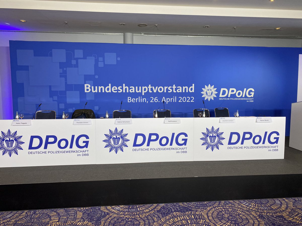 Bundeshauptvorstandssitzung in Berlin - die DPolG Bremen ist mit dem Landesvorsitzenden und dem Landesjugendleiter vor Ort #AmPulsderZeit #DPolG
