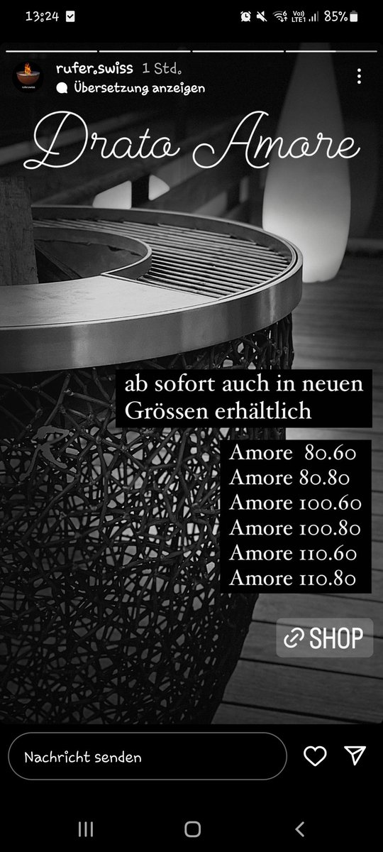 NimaGmbH's tweet photo. #feuerschale #grill #neuheit #drato #amore #swissmade https://t.co/ycibnRYDLA