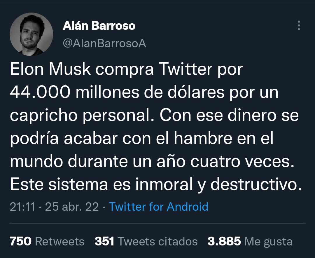 dlacalle's tweet photo. ¿Por qué no "El gobierno de España ha disparado a 70.000 millones de euros el gasto en asuntos económicos, con ese dinero se podía acabar con el hambre en el mundo durante un año cinco veces. El socialismo es inmoral y destructivo"?

Aparte del problema con las matemáticas... https://t.co/7uNezRzXKf