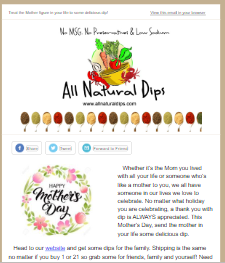 AllNaturalDips's tweet photo. Check out our End of April Newsletter: What does Mom want for her day? - https://t.co/LuaBjSik8R https://t.co/JpUFBOlfZc