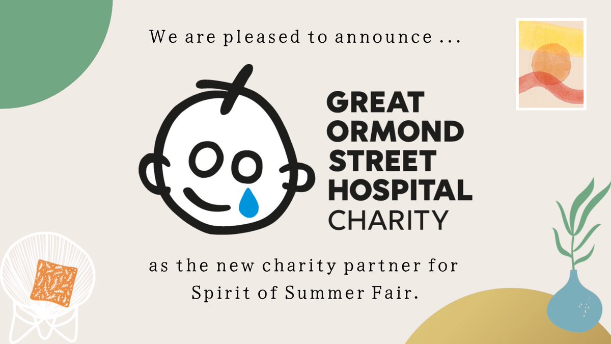 We’re pleased to announce <a href="/GOSHCharity/">Great Ormond Street Hospital Charity</a> as our charity partner for #SpiritOfSummerFair! This extraordinary hospital depends on charitable support to give seriously ill children the best chance to live better lives, and every day is a chance for you to make a difference 👏