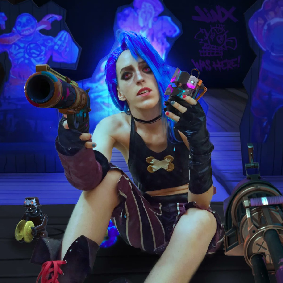 ScarpyCosplay's tweet photo. T'espero a la LAN PARTY de lleida el dia 7 de maig  @Gamesportsllei1 @paerialleida @lleidaJove 
#lanparty #jinxarcane #lleidalanparty https://t.co/uz2I4U3qjj