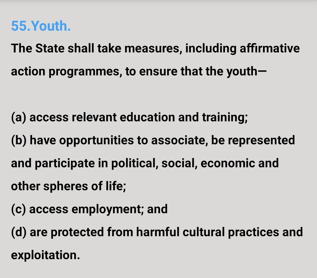 Article 55 of the CoK2010 states clearly about youth participation with regards to political issues,bt the way the political parties are squeezing the youths in this upcoming elections is sickening @BahatiKenya @Javan_thepoet @ActivistaNai @stellah_kaviti @copstars_ent