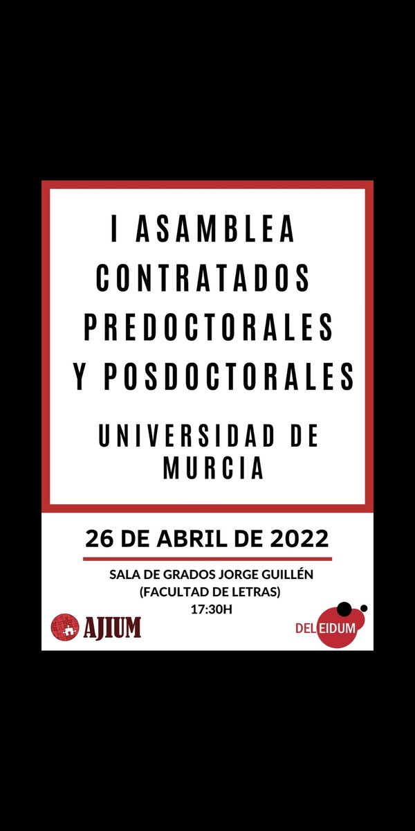 Asociación de Jóvenes Investigadores UMU tweet media