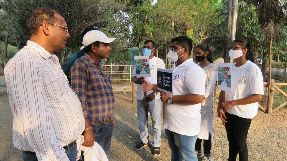 green_vigil's tweet photo. @ngpnmc & @green_vigil conducted a citizen outreach campaign at Maharajbagh on this yearβs theme of Earth Day β Invest in our planet.
#Earthmonth #EarthDay2022 #EarthDayNetworkIndia #Earthrise #Greatglobalcleanup #EveryDayEarthDay #ActsofGreen #EndPlasticPollution https://t.co/9VFAoUGNeo