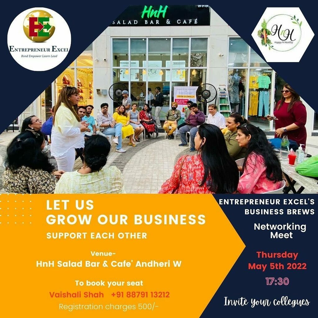 namratathakker3's tweet image. #EntrepreneurExcel #BusinessBrews
#networkingmeet

Do you agree that Your Network= is Your Networth?

-Let us grow our business; inspire &amp;amp; support each other at Entrepreneur Excel&apos;s Business Brews- networking meet!
-Let us explore the possibilities together. @entrepreneurexc…