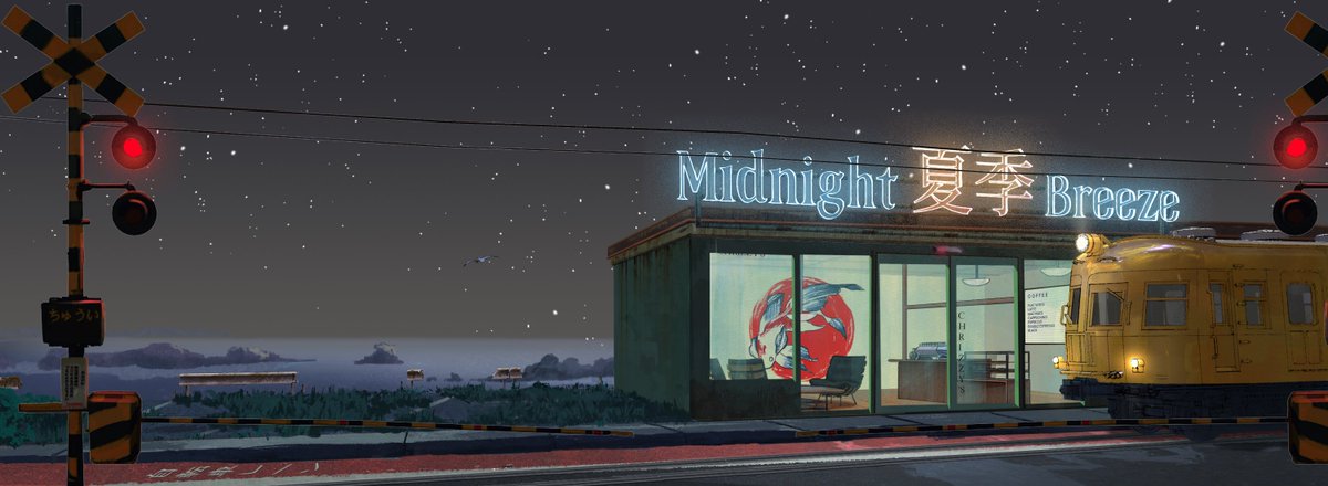 XspaceXeth's tweet photo. Love the vibe 🌌✨🎑🚃 @DutchtideStudio @dutchtide #newbanner #breezefollowbreeze #bannergod #midnightbreeze #夏季 https://t.co/r8hdbKwG1x