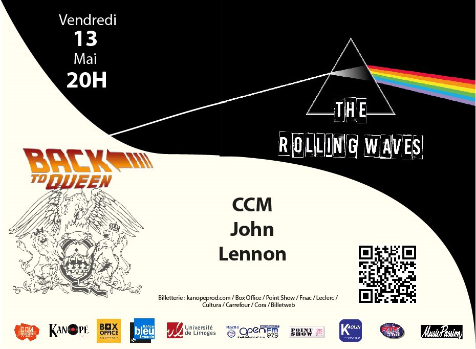 Envie de bouger votre corps sur de la bonne musique ? Rendez-vous le 13 mai au CCM John Lennon pour une soirée reprises Queen et Pink Floyd ! 😍

La billetterie, c'est par ici --> billetweb.fr/queen-pink-flo…