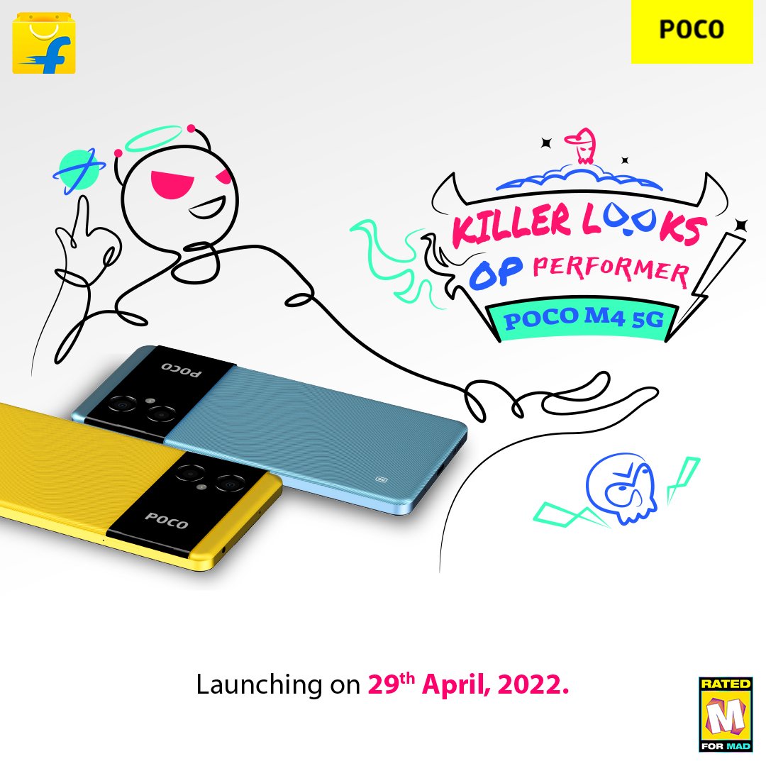 POCO M4 5G Launching on 29th April in India