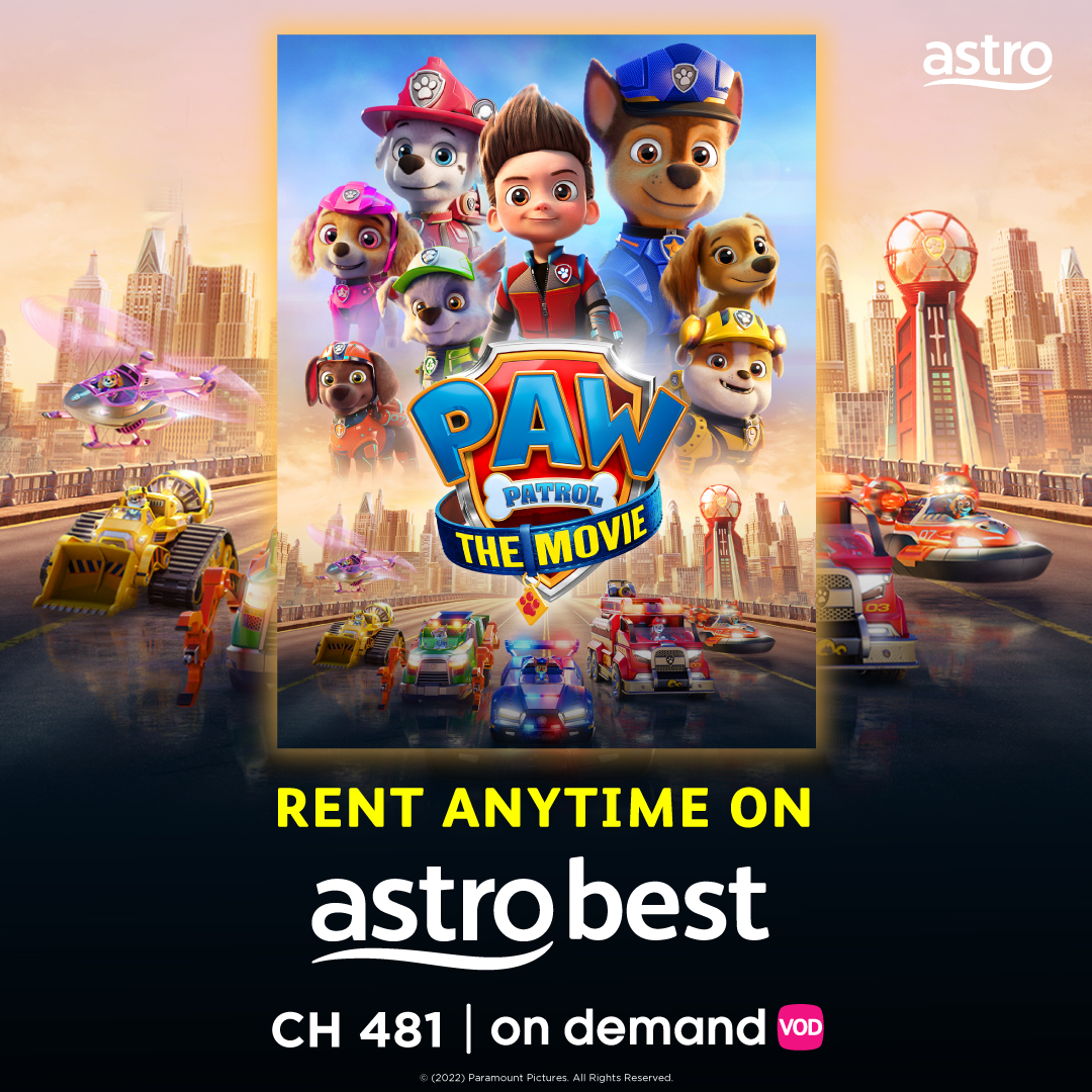astroonline's tweet photo. Don’t worry! The Paw Patrol has everything under control! 🐶🐾
Paw Patrol The Movie| Astro Best (CH 481) | #OnDemand Store | Rent & stream now! 😊 More info at https://t.co/ozdYHXEgQF
#PawPatrolTheMovie #AstroBest #OnDemand #AstroGO #UltraBox https://t.co/RD7jjZpWT4