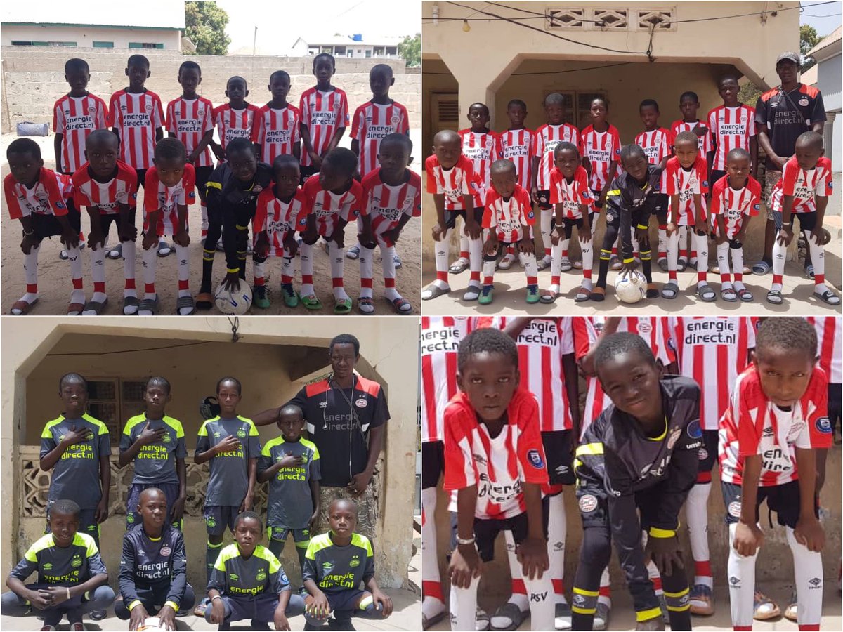 Na twee jaar niet in #Gambia te zijn geweest en na de perikelen met de auto, bleek nu ook nog eens een groot deel van onze voorraad materialen te zijn verdwenen (gestolen). We hebben gelukkig nog wel een jeugdteam van de “#Busumbala Black Lions” kunnen voorzien van kleding.