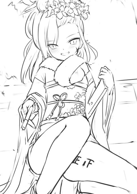 ムツキ  -ラフ
😇 