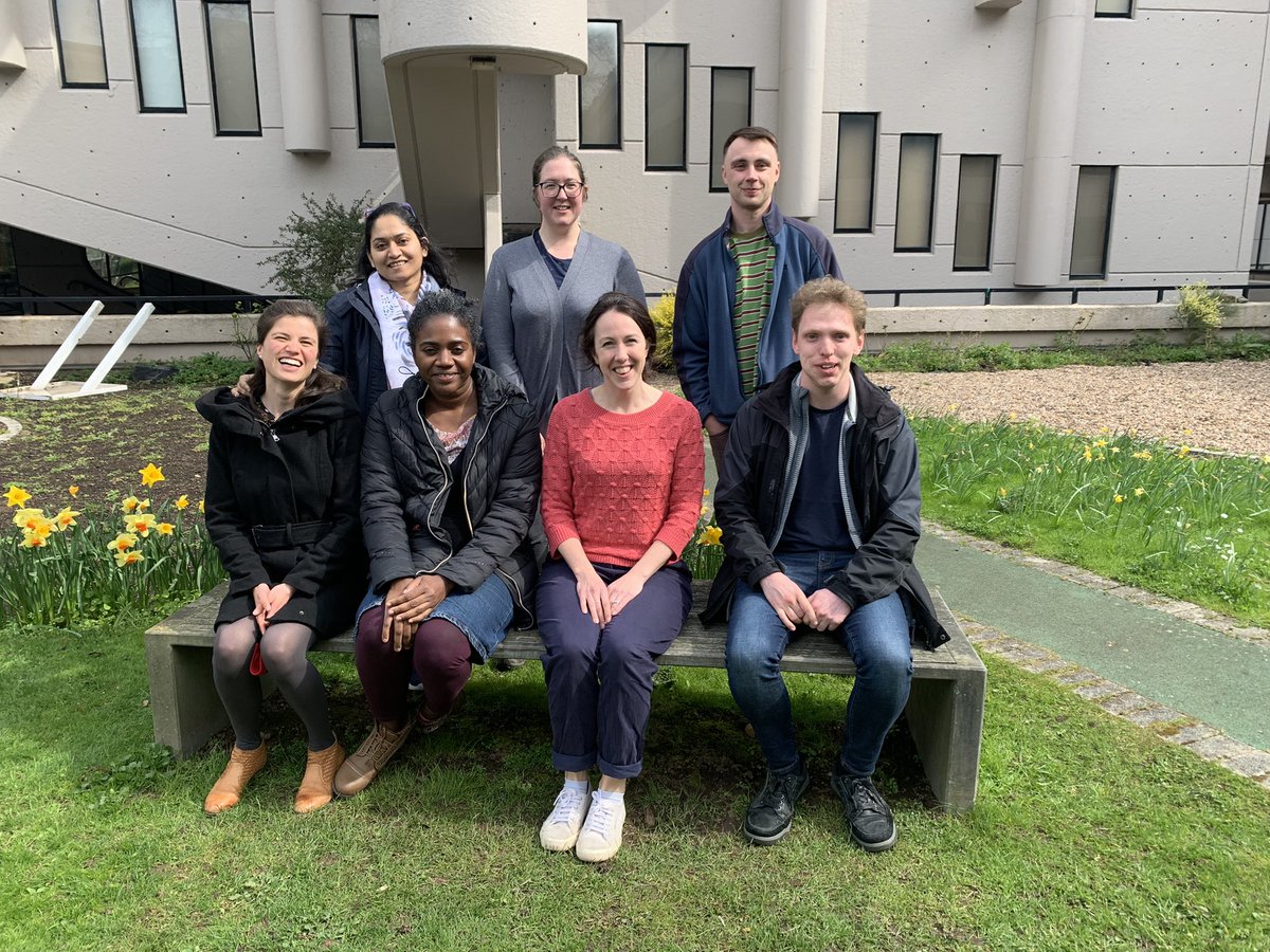 12 months spent recruiting these wonderful people calls for a research group photo 😀 welcoming PDRAs Kaniz, Andrea, Felicity and John, PhD student Tom and Kathleen our project scientific coordinator. Now time to get in the lab and field to do some science 🧪 🥼🔬💊