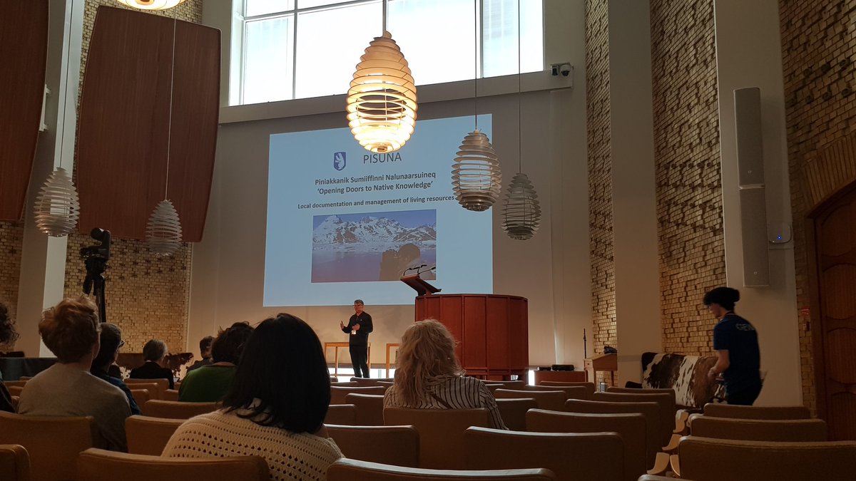 Great to be back to in-person conferences! Listening to Nordeco's interesting experience in Greenland on how they give remote communities a voice in managing natural resources. 
#CitSci2022DK