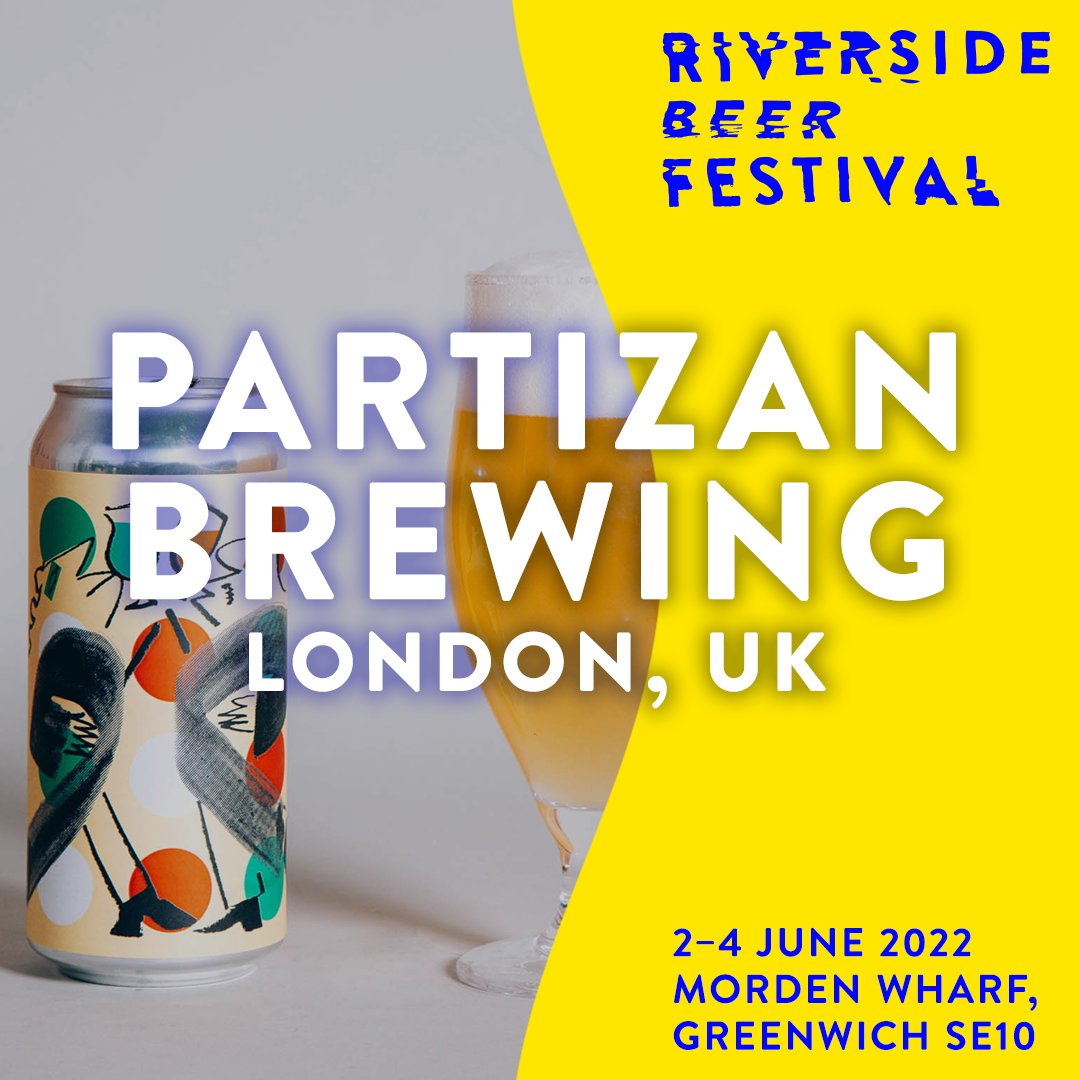 Brew By Numbers (@brewbynumbers) on Twitter photo <a href="/PartizanBrewing/">Partizan Brewing</a> are a micro-brewery based in South Bermondsey and have been making exciting, high-quality beer since 2012. We’re pleased to welcome them to our Riverside Beer Festival in June! <a href="/PartizanBrewing/">Partizan Brewing</a> are a micro-brewery based in South Bermondsey and have been making exciting, high-quality beer since 2012. We’re pleased to welcome them to our Riverside Beer Festival in June!
