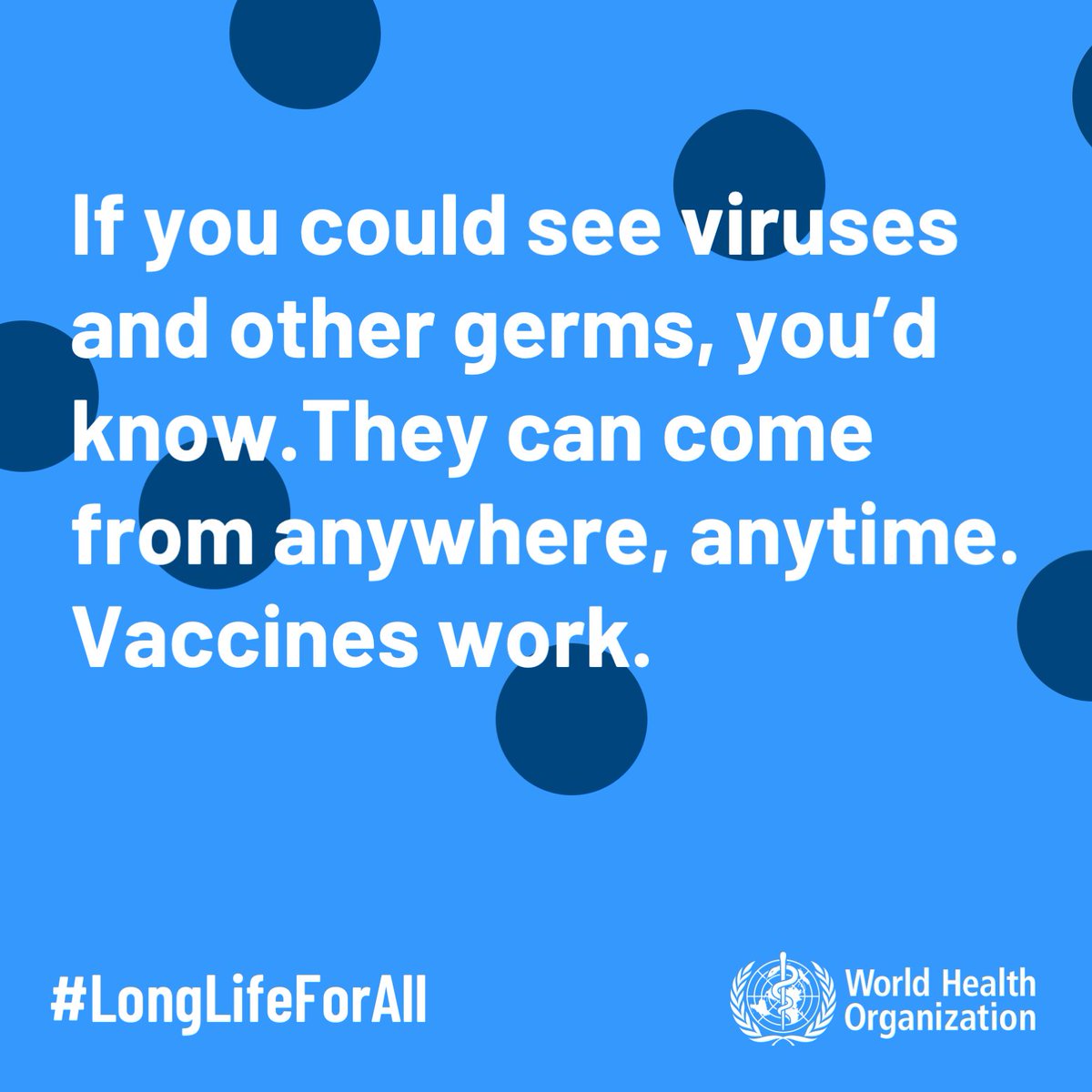 MedicalNet9c's tweet photo. La @WHO lancia la #WorldImmunizationWeek2022 al grido di #LongLifeforAll, specificando che non si tratta di una promessa, ma di un'ambizione!
Tutti dovremmo lottare affinchè più persone nel mondo possano beneficiare della protezione dei vaccini! 
💪💉#VaccinesWork #healtforall https://t.co/hekDCSWHHn