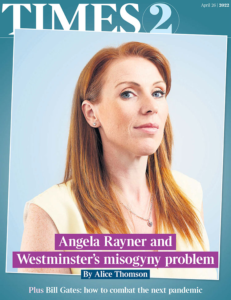The Times T2.  Angela Rayner © David Levene / Guardian / <a href="/eyevine/">eyevine</a>