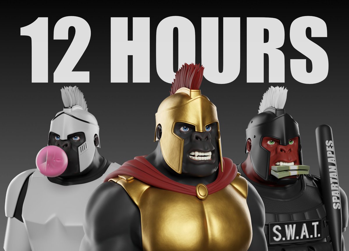 12 HOURS UNTIL MINT!

Join Discord and maybe you will get one: discord.com/invite/QtgCVa9…

#NFTart #NFTCommunity #P2E #Play2Earn #NFTCollection #NFTCollector #metaverse #Mint