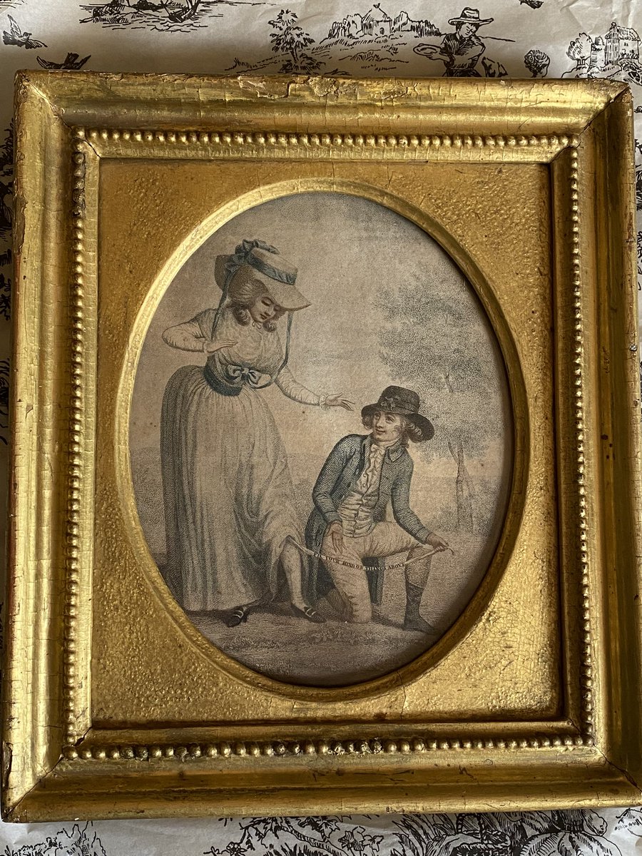 egernerd's tweet photo. So excited for my beautiful (hilariously cheeky) birthday print! #garters #embroideredgarters #18thcentury #printculture #printcollecting https://t.co/ZJsfKikoPM