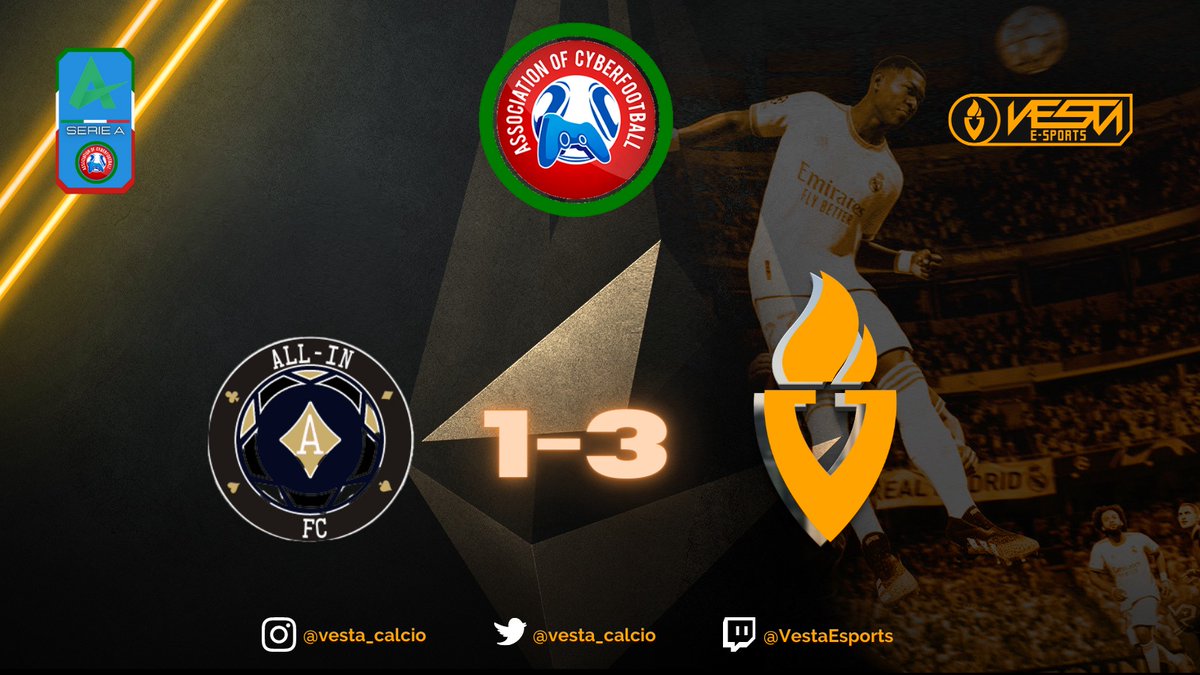 vesta_calcio's tweet photo. ⚽ FULLTIME ⚽
🏆 #acfitaly
✅ 1-3 #allinfc https://t.co/EckC9injhn