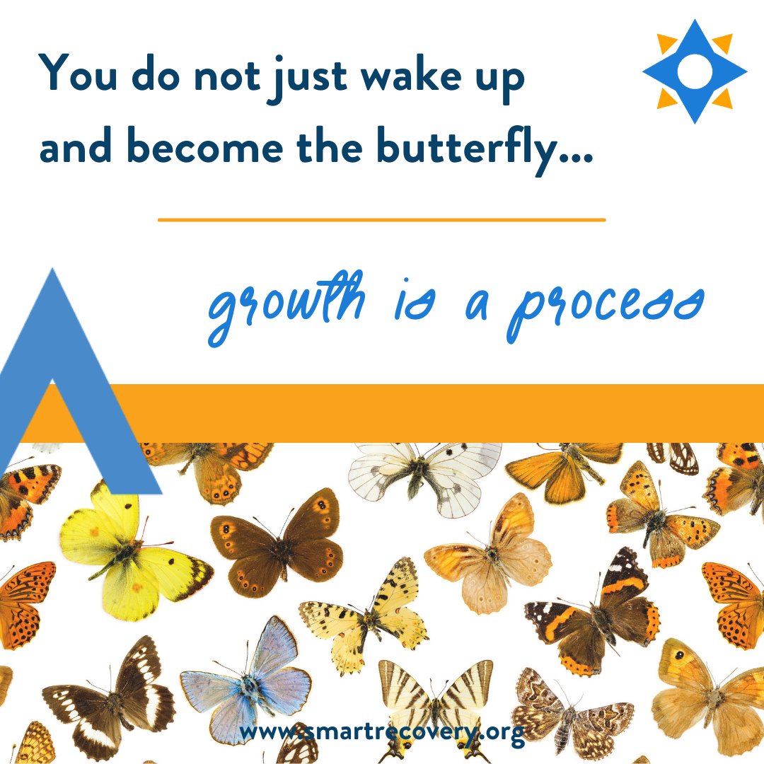 SMARTRecovery's tweet photo. Change and growth take time. It will happen. Be patient. 

#dailymotivation #lifebeyondaddiction #smartrecovery https://t.co/InZ6GouwiB