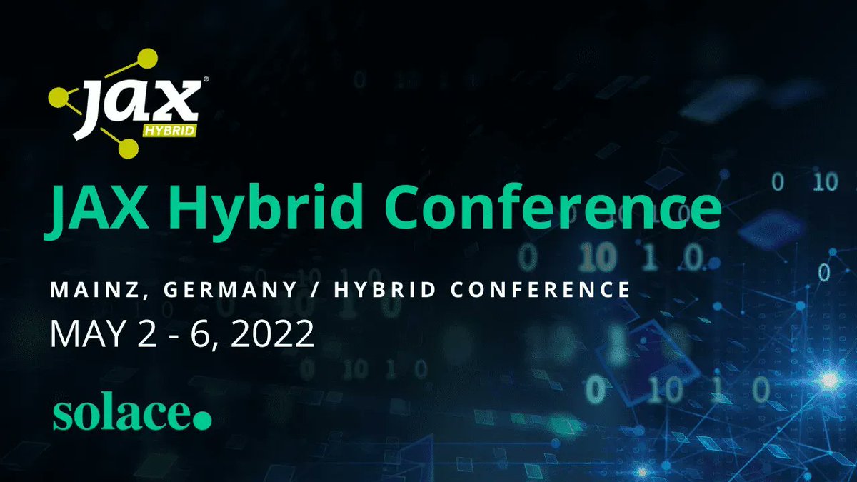 Join us at @jaxcon 2022 on May 3 (virtually or in-person) where Senior Solution Architect Markus Hebach will explain the many technological and conceptual elements of event-driven architecture, and much more!👇 *Note: Presentation will be in German* bit.ly/36NcNlW