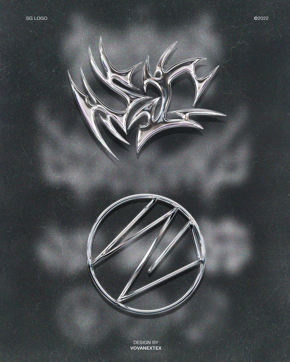 My latest commission logos
Some Metal and Tribal shapes experiments with classic chrome effects
Support please! 
#NFTCommunity 
#LogoDesign #Graphic_Designer #typography #logodesigner #chrometype #design #nftartist #Illustrator #logodesigner #logo_design #digitalart #NFTfamily