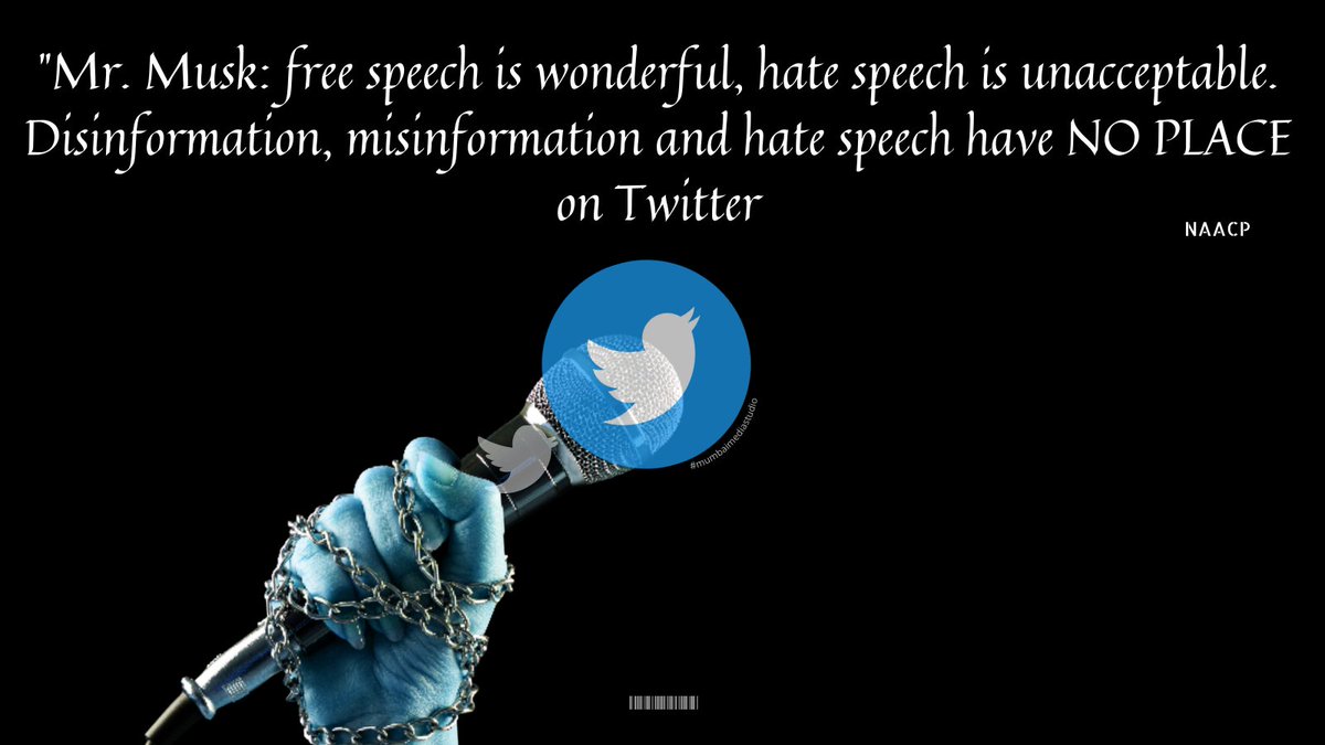 mumbaimediaeye's tweet photo. Q: Elon Musk Sir  Can You Pls buy Google and stop GA4 from happening?
Quote from NAACP -Free speech is wonderful, hate speech is unacceptable. Disinformation, misinformation and hate speech have NO PLACE on Twitter. 
#ElonMusk #TwitterTakeover
#mumbaimediastudio
#searchmarketing https://t.co/YrTlMn7hsb