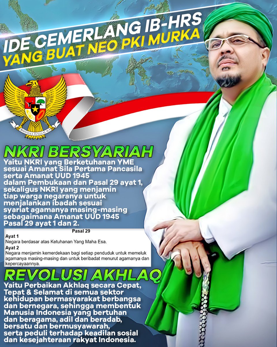 Ide cemerlang Dari Habib Muhammad Rizieq Syihab, yg membuat PKI murka.
#IndonesiaTerancamBangkrut 
#IndonesiaTerancamBangkrut