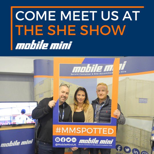 Algeco_Official's tweet photo. Come meet us on our stand at The SHE Show North East, and get a photo with our #MMSpotted sign!

📍 St James Park 

#MobileMiniUK #TheSHEshowNE https://t.co/OsVmXhiYKV