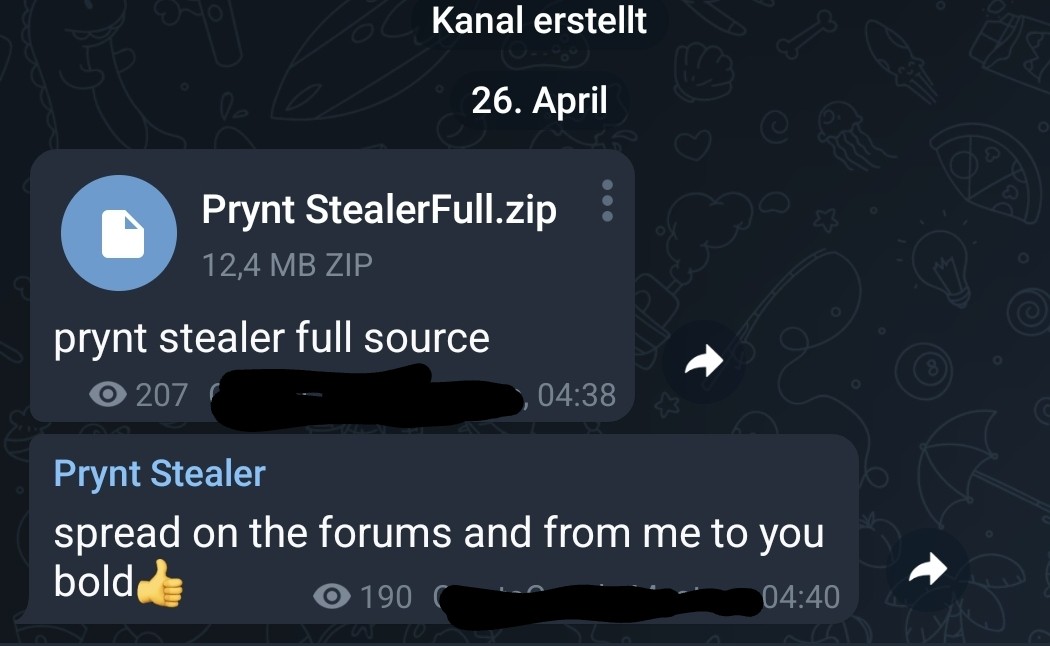 Gi7w0rm's tweet photo. #Prynt #Stealer full source code #leak

@BushidoToken @1ZRR4H @S0ufi4n3 @vxunderground https://t.co/2nXawLttXp