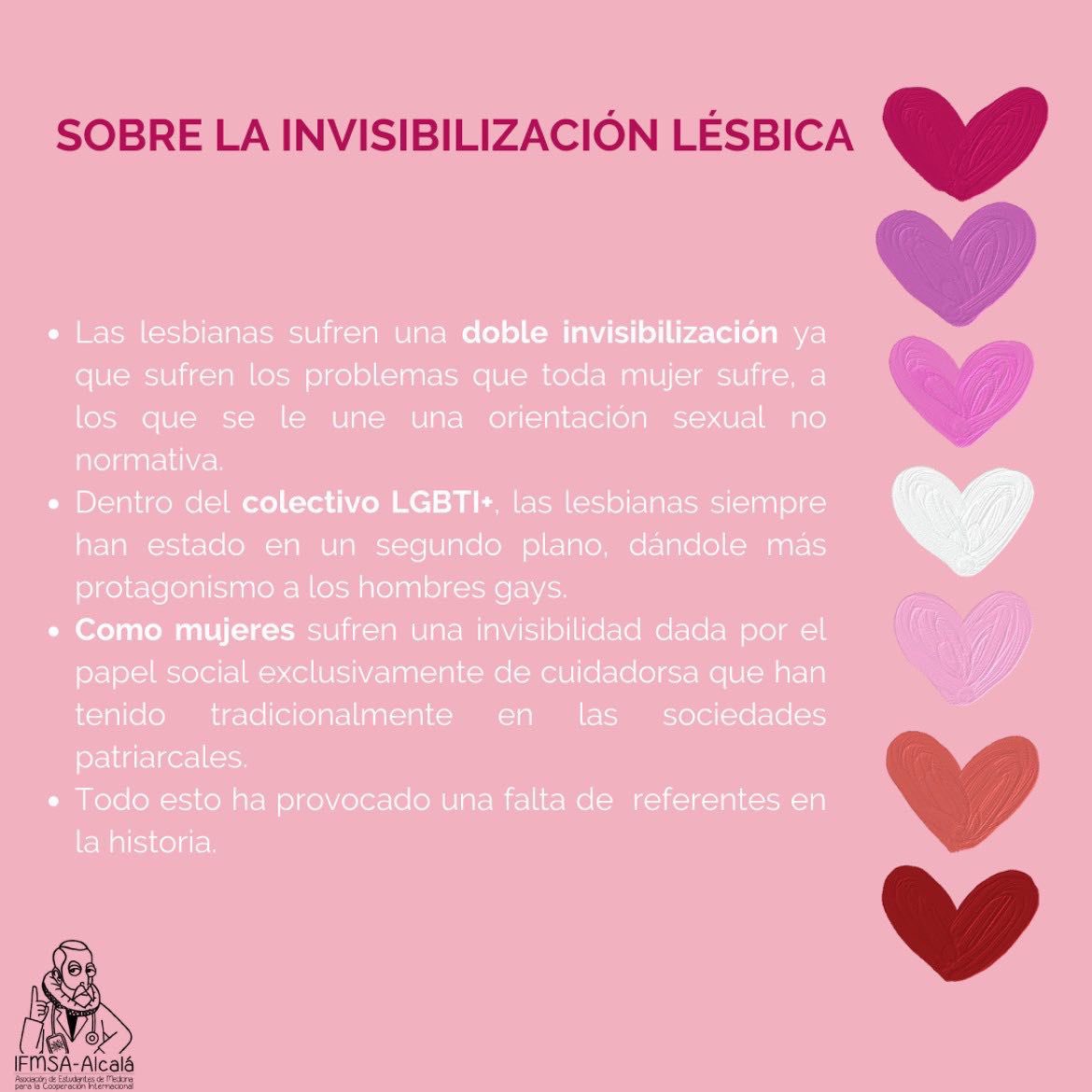 IFMSAUAH's tweet photo. 26 ABRIL. DÍA DE LA VISIBILIDAD LÉSBICA ✨ Hemos querido sacar de la sombra a algunas de las personalidades lésbicas de la historia. 🚺
Esperamos que os guste ✨ https://t.co/i2kOm8F7Ix