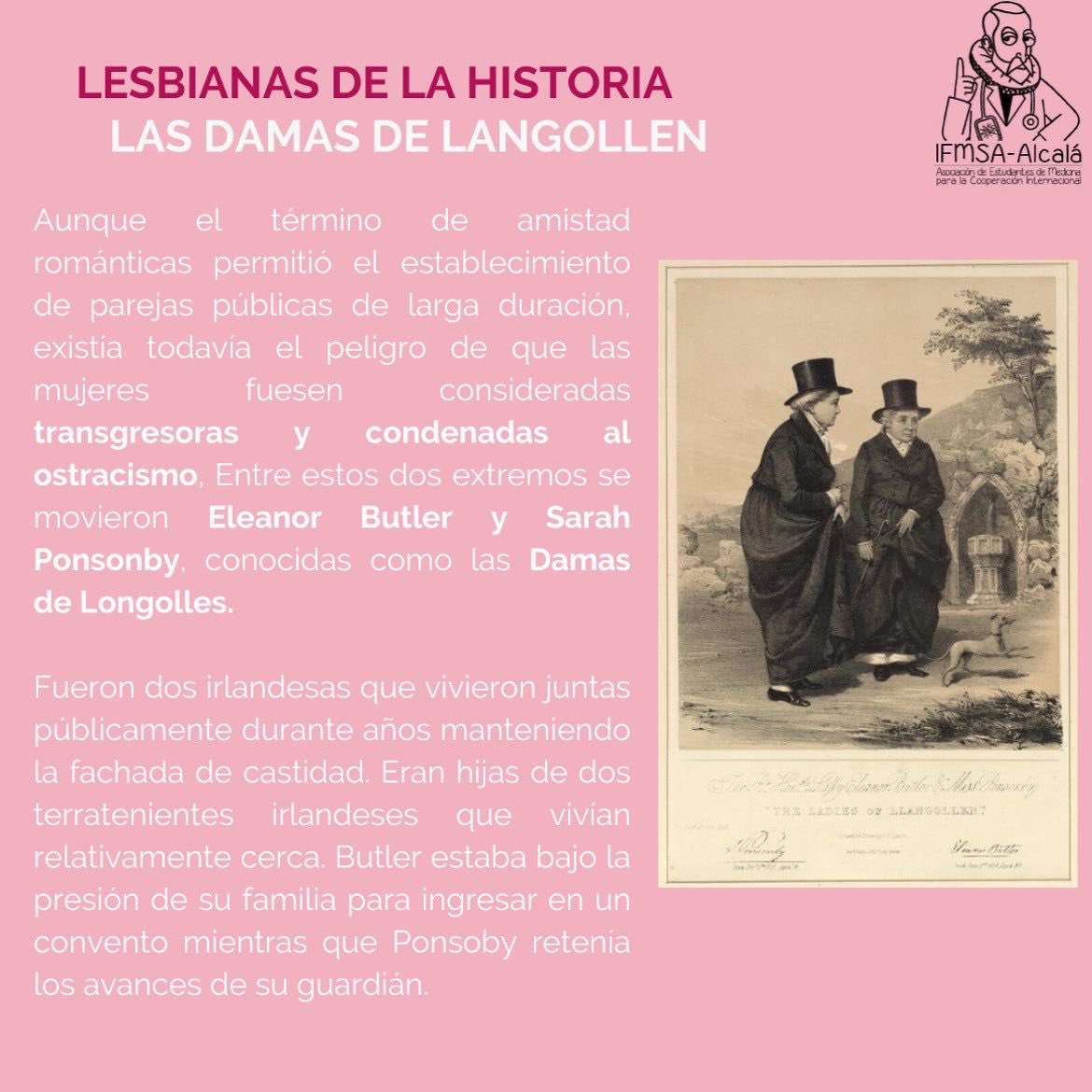 IFMSAUAH's tweet photo. 26 ABRIL. DÍA DE LA VISIBILIDAD LÉSBICA ✨ Hemos querido sacar de la sombra a algunas de las personalidades lésbicas de la historia. 🚺
Esperamos que os guste ✨ https://t.co/i2kOm8F7Ix